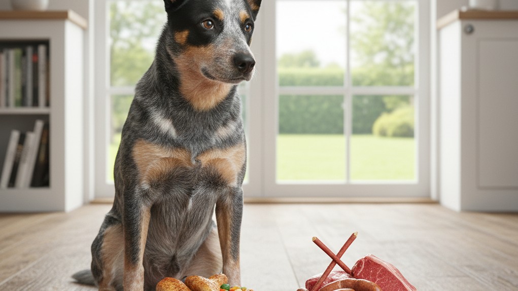 Alimentation idéale pour Blue Heeler : que donner à manger et que bannir