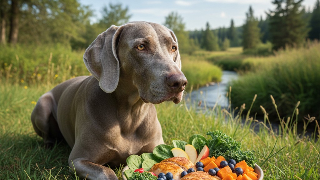 Alimentation idéale pour Weimaraners : que donner pour une vie saine