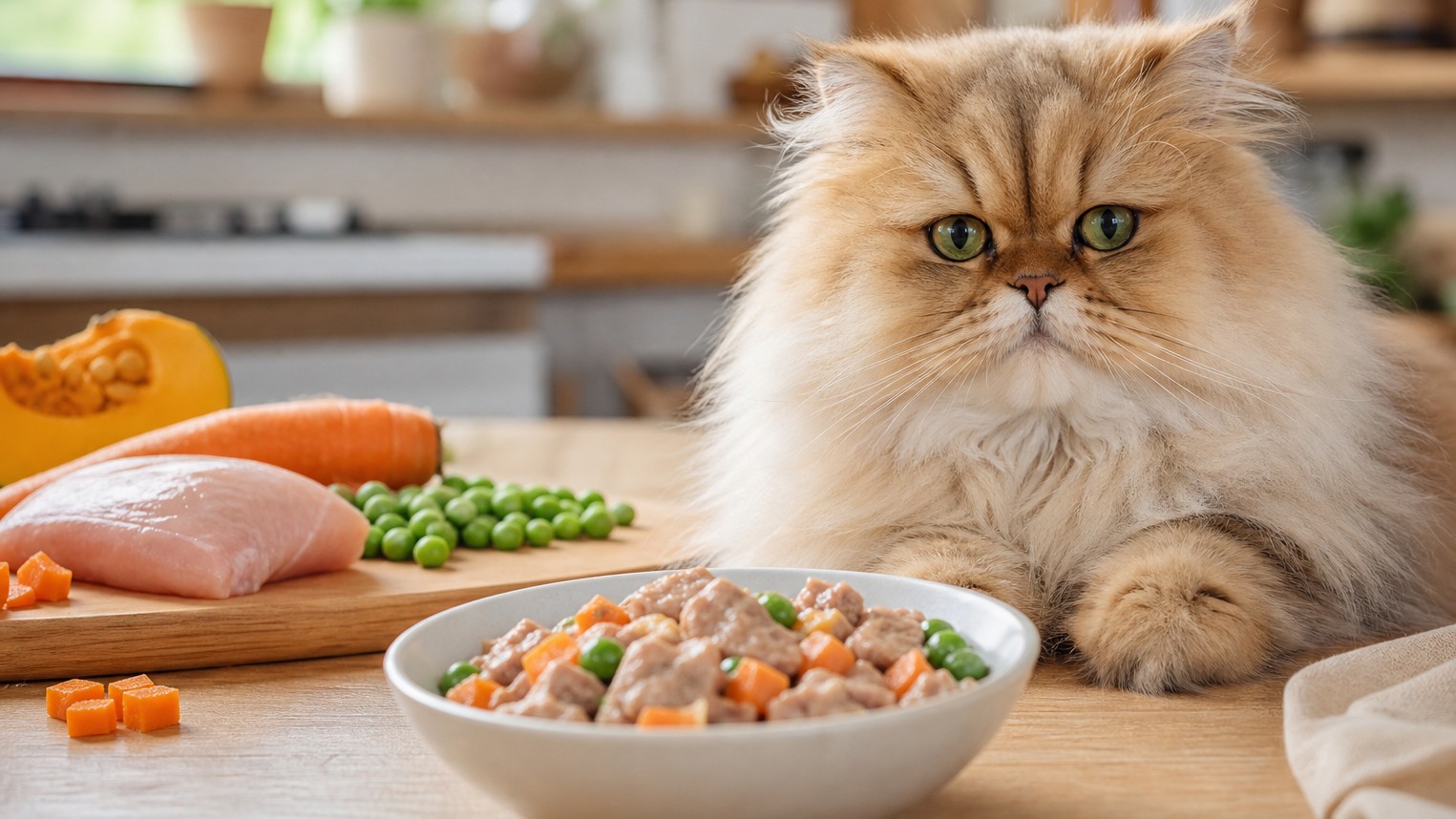 Aliments faits maison sûrs pour chats Persans : recettes simples et nutritives