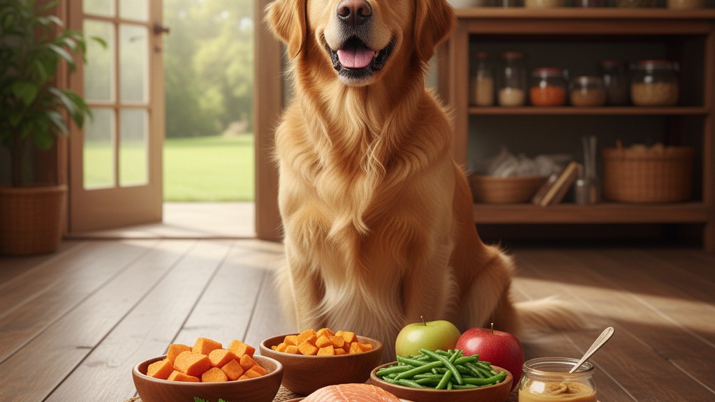 Aliments naturels bénéfiques pour la santé de votre Golden Retriever
