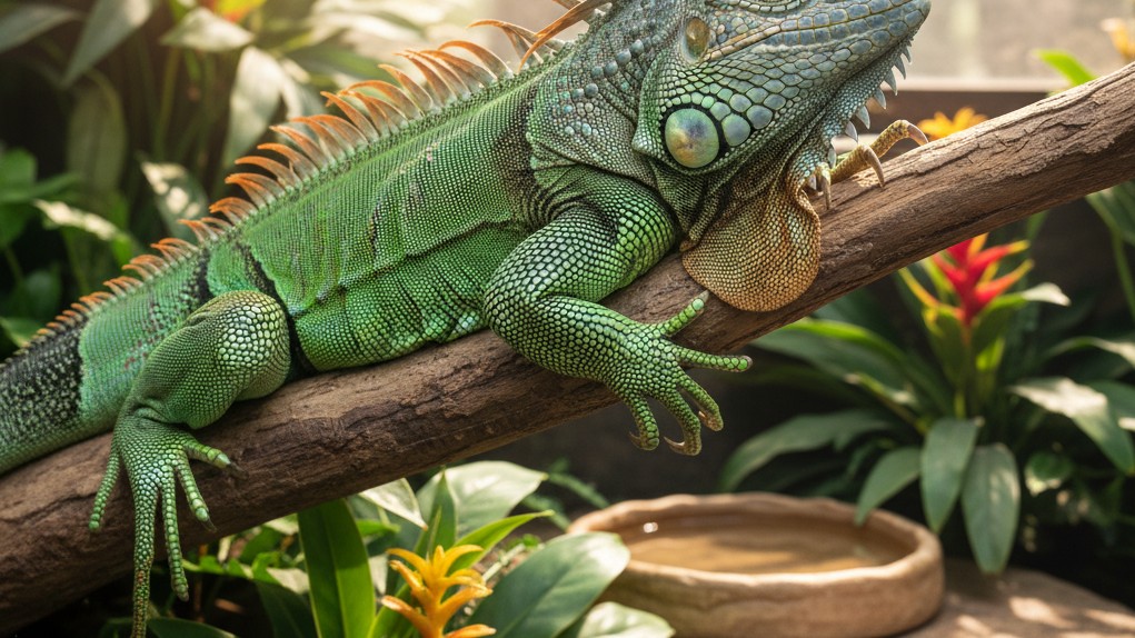 Comment bien vivre avec votre iguane vert : conseils pour une relation saine