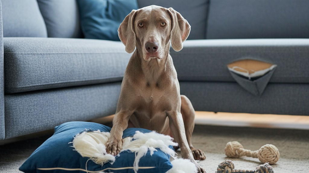 Comment corriger les comportements destructeurs chez le Weimaraner : stratégies efficaces