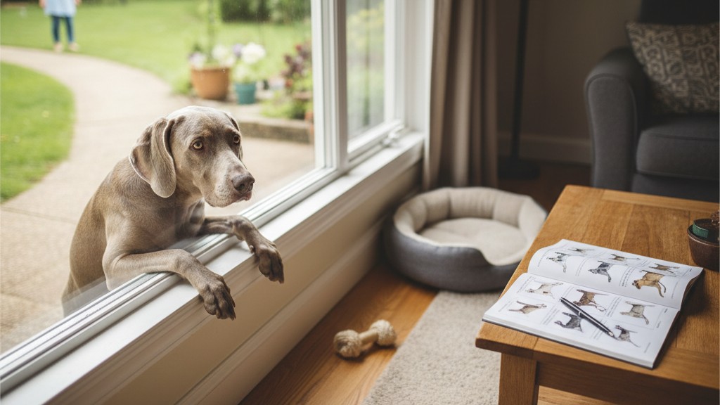 Comment gérer l'anxiété de séparation chez le Weimaraner : techniques et conseils pratiques