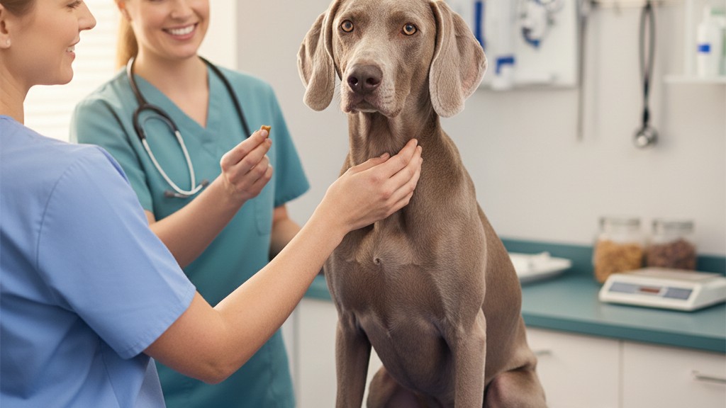 Comment préparer votre Weimaraner aux visites chez le vétérinaire : conseils pour réduire le stress