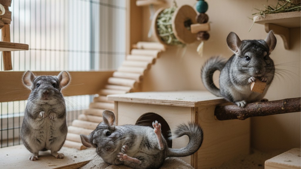 Comportement typique des chinchillas : que signifient leurs gestes ?