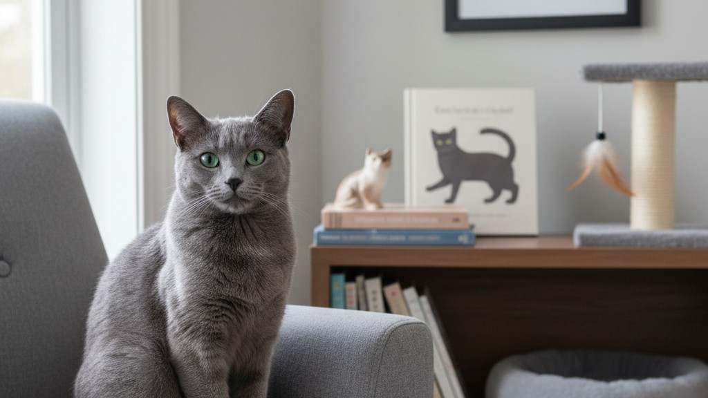 Comportement typique du chat Bleu Russe : comment comprendre votre félin
