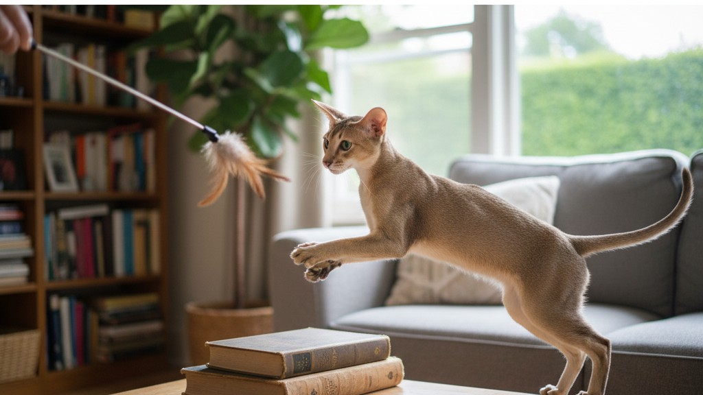 Comportement typique du chat Oriental à poil court : comment comprendre votre félin