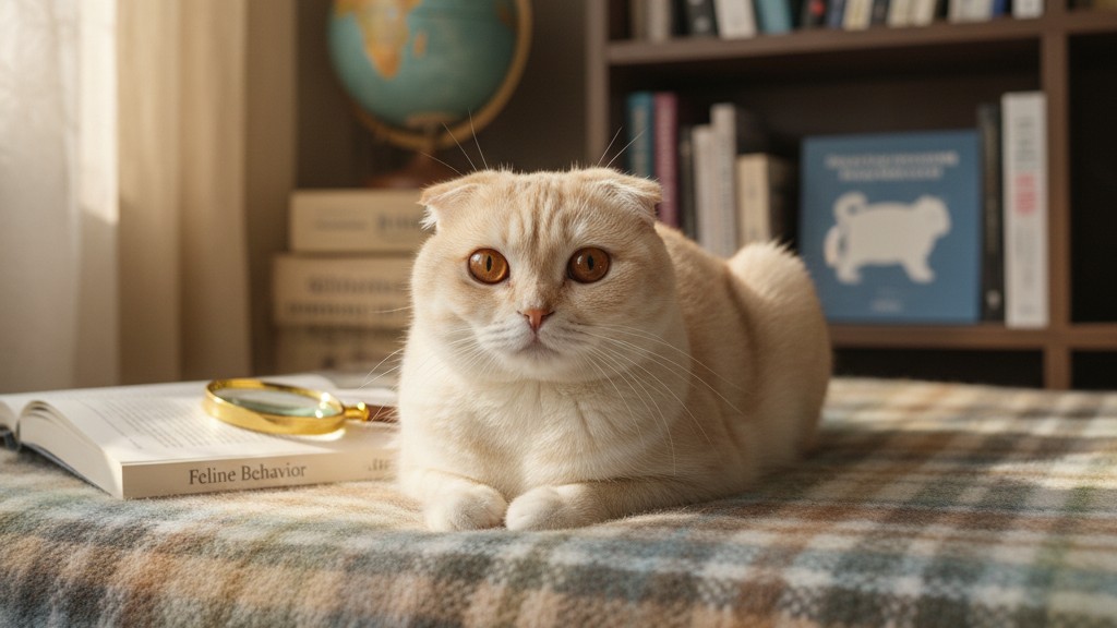 Comportement typique du Scottish Fold : comprendre votre chat aux oreilles pliées