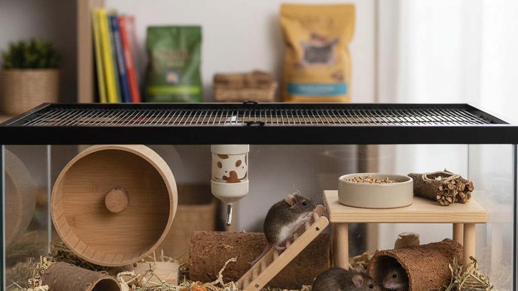 Conseils pour créer un habitat idéal et sécurisé pour votre souris domestique