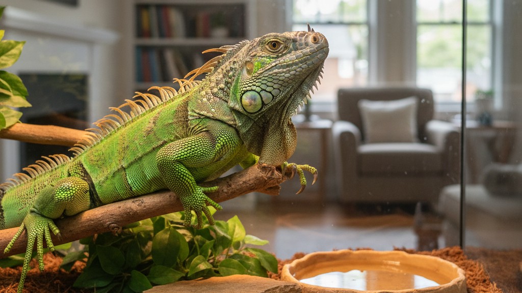 Conseils pour comprendre le comportement de votre iguane vert à la maison