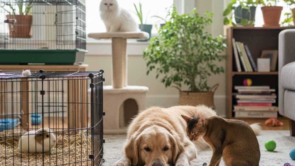 Conseils pour la cohabitation entre chats Abyssins et autres animaux à la maison