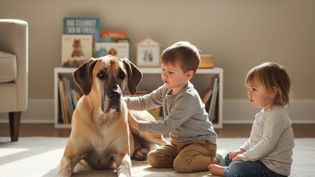 Conseils pour une cohabitation sécurisée entre enfants et Dogue Allemand