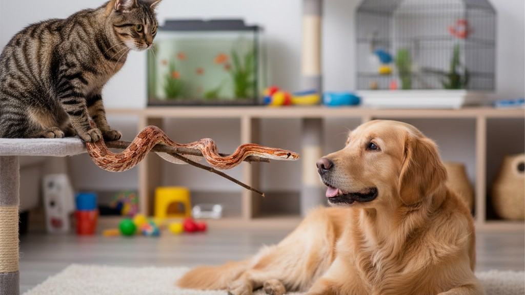 Conseils pour une cohabitation sûre entre serpent des blés et autres animaux domestiques