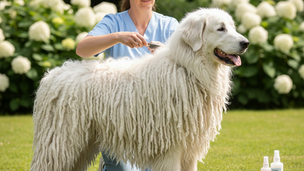 Conseils pour entretenir le pelage unique du Komondor en parfait état