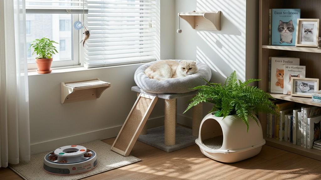 Conseils pour garder votre chat Scottish Fold heureux et en bonne santé dans un petit espace