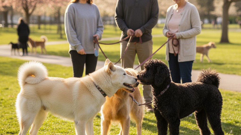 Conseils pour socialiser votre Kishu Inu avec d'autres chiens et personnes