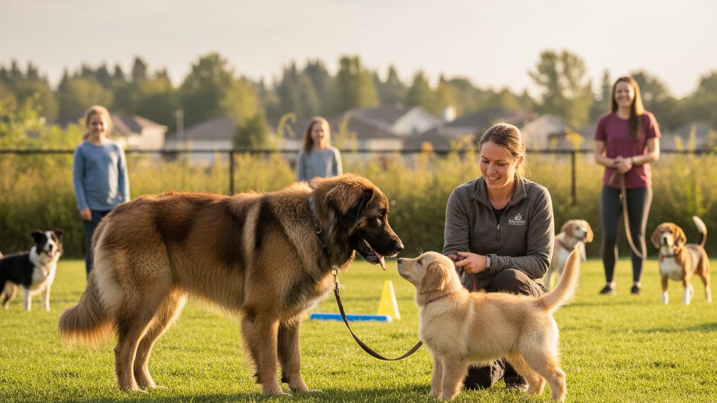 Conseils pour socialiser votre Leonberger et améliorer son comportement