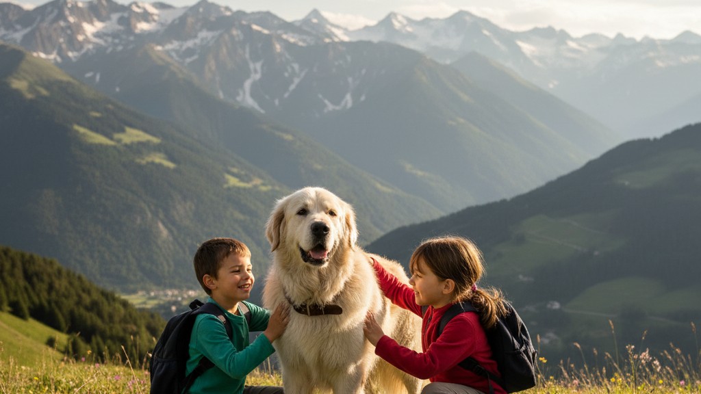 Conseils pour une bonne cohabitation entre enfants et Montagne des Pyrénées