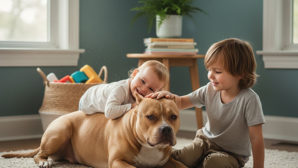Conseils pour une cohabitation harmonieuse entre American Bully et enfants