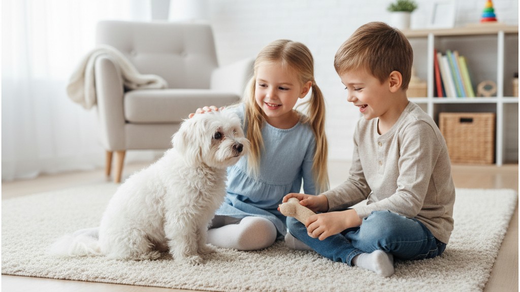 Conseils pour une cohabitation harmonieuse entre le Bichon Maltais et les enfants
