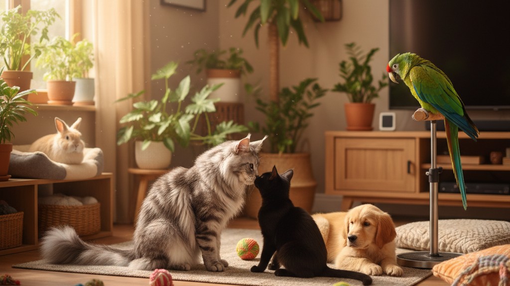Conseils pour une cohabitation harmonieuse entre Maine Coon et autres animaux