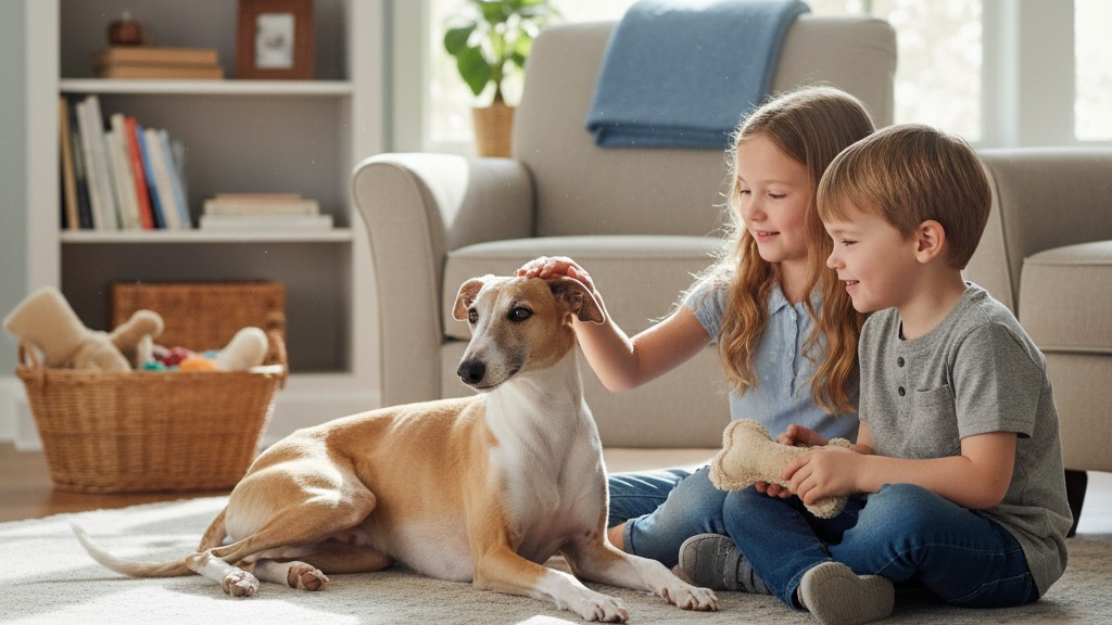 Convivre avec un Whippet et des enfants : conseils pour une relation harmonieuse
