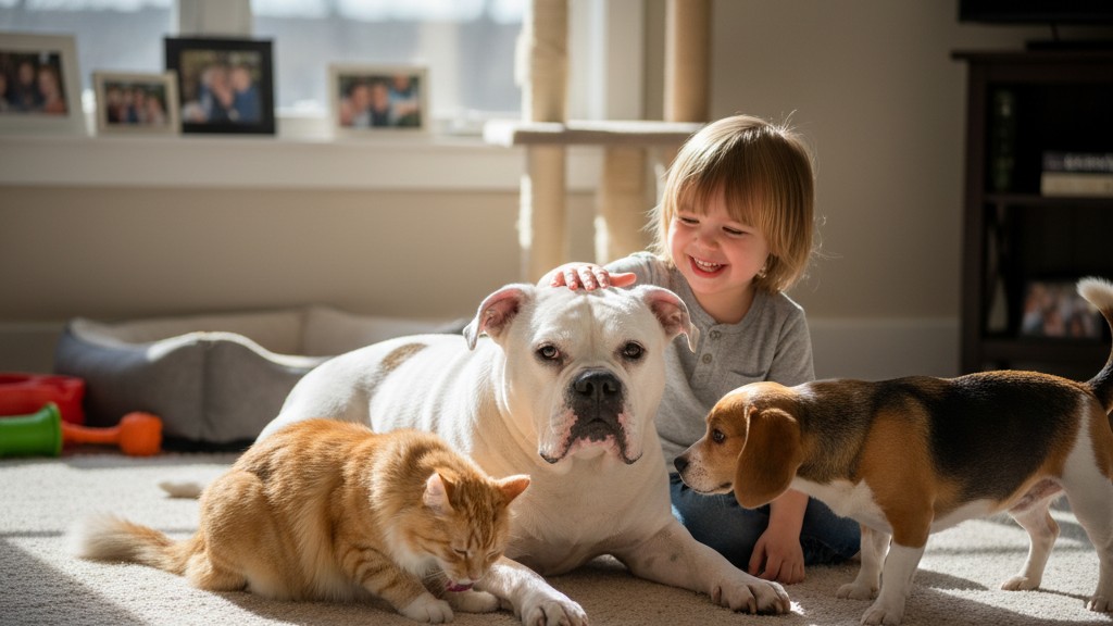 Convivre avec un American Bulldog, enfants et autres animaux : conseils essentiels