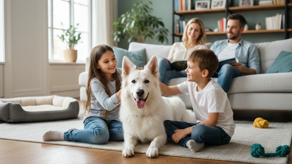 Convivre parfaitement avec votre Berger Blanc Suisse : conseils pour les familles