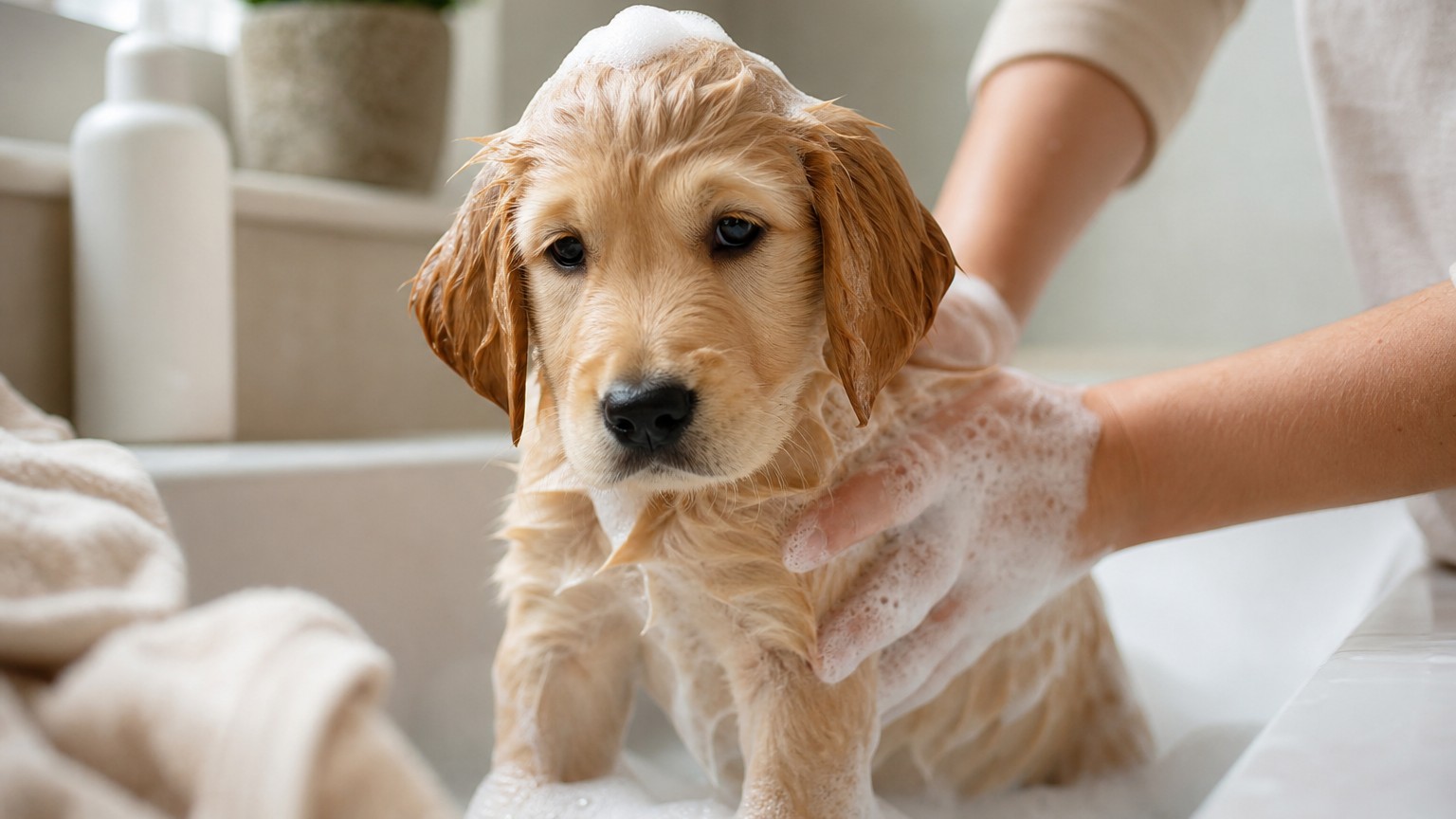 Quand peut-on laver un chiot ?
