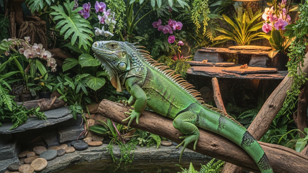 Quelle surface pour une iguane verte ? Guide pour un habitat idéal