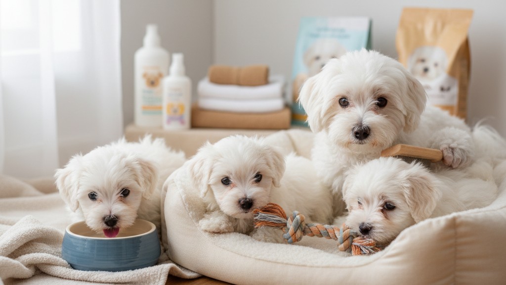 Soins essentiels pour les chiots Bichon Maltais : ce que vous devez savoir