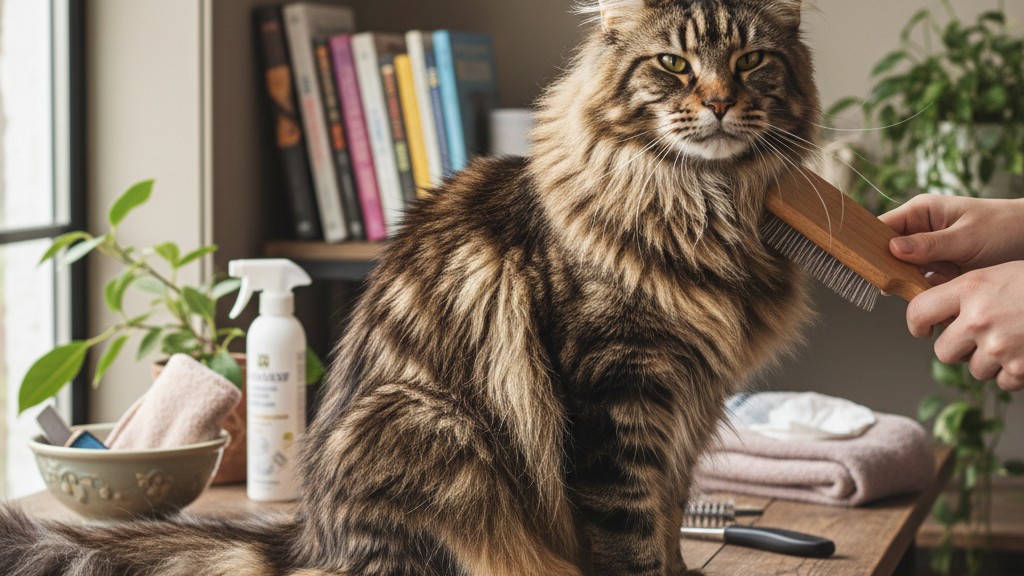 Soins spécifiques pour le pelage du Maine Coon : gardez son manteau spectaculaire