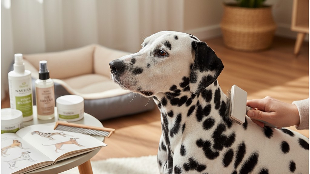 Soins spécifiques de la peau et du pelage du Dalmatien
