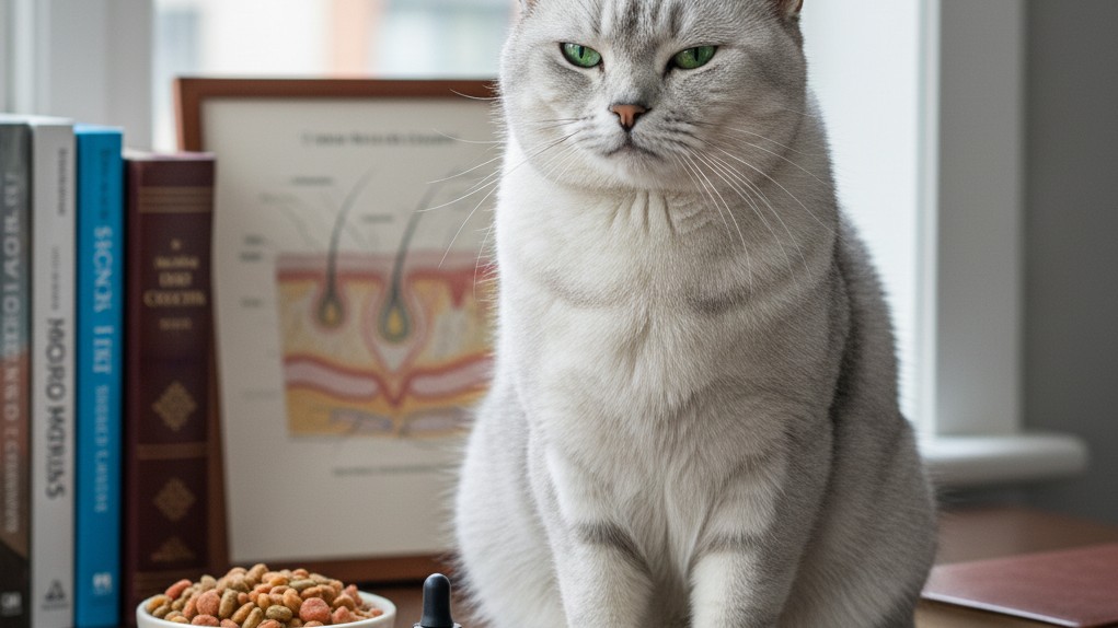 Soins spécifiques pour le pelage et la santé du chat Bleu Russe