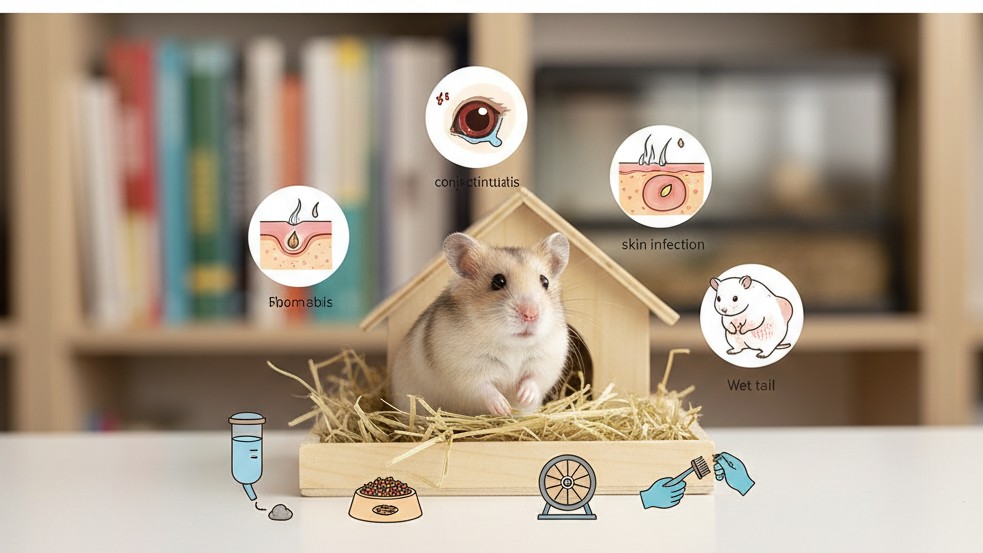 Maladies fréquentes chez le hamster chinois et comment les prévenir