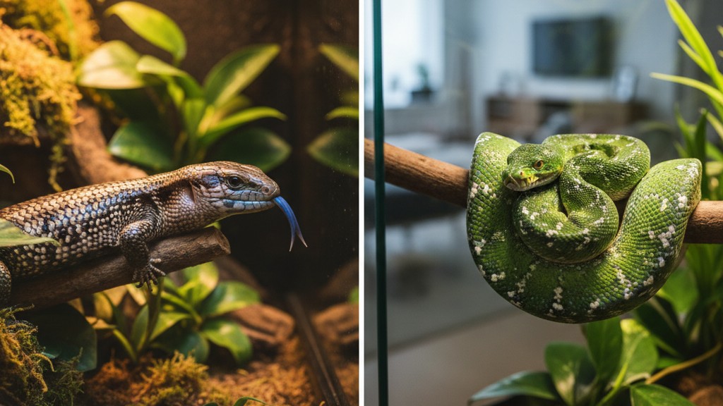 Le scinque à langue bleue est-il compatible avec d'autres reptiles ? Guide de cohabitation