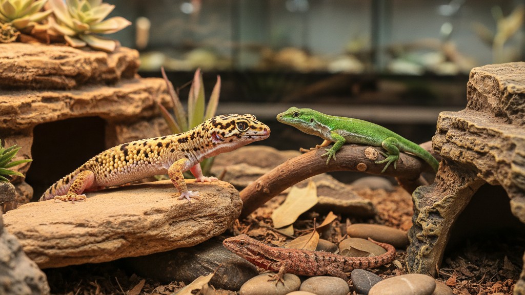 Le gecko léopard est-il compatible avec d'autres reptiles ? Guide pour une cohabitation sécurisée