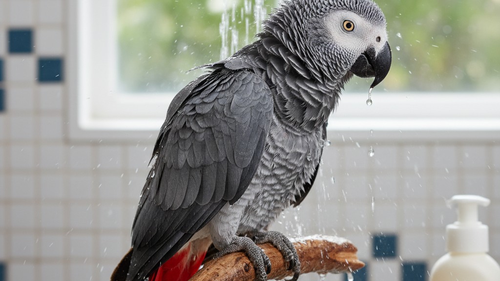 Limportance du bain et de lhygiène chez les perroquets gris du Gabon : conseils pratiques