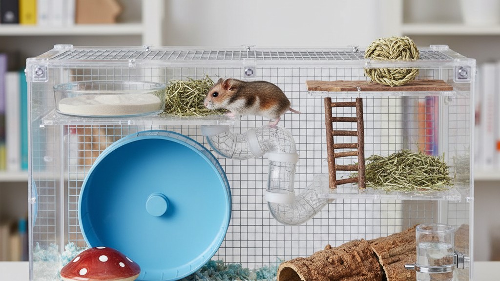 La cage idéale pour votre hamster chinois : taille, accessoires et entretien