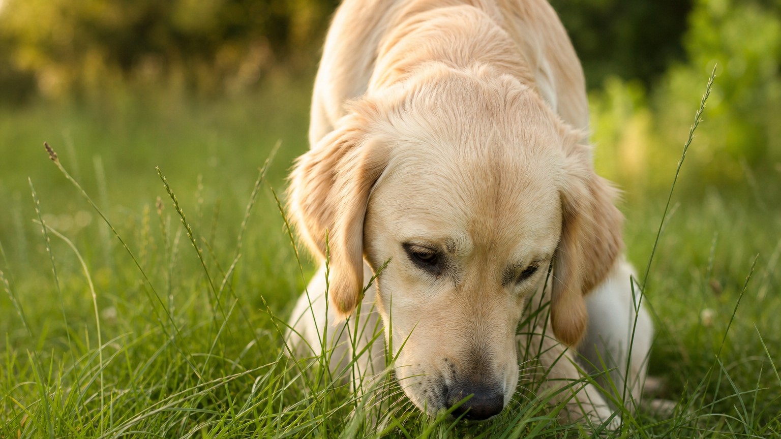 Pourquoi mon chien mange de lherbe