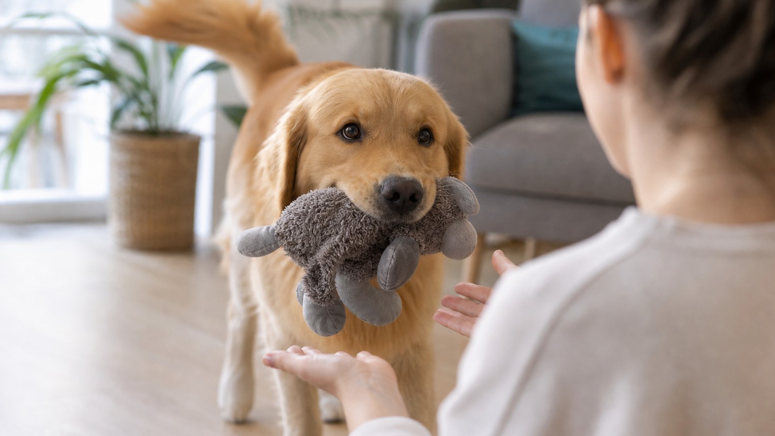 Pourquoi mon chien m'apporte ses jouets