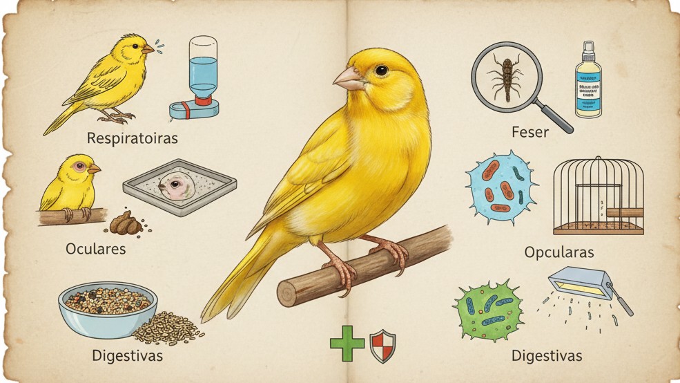 Principales maladies courantes chez les canaris et comment les prévenir