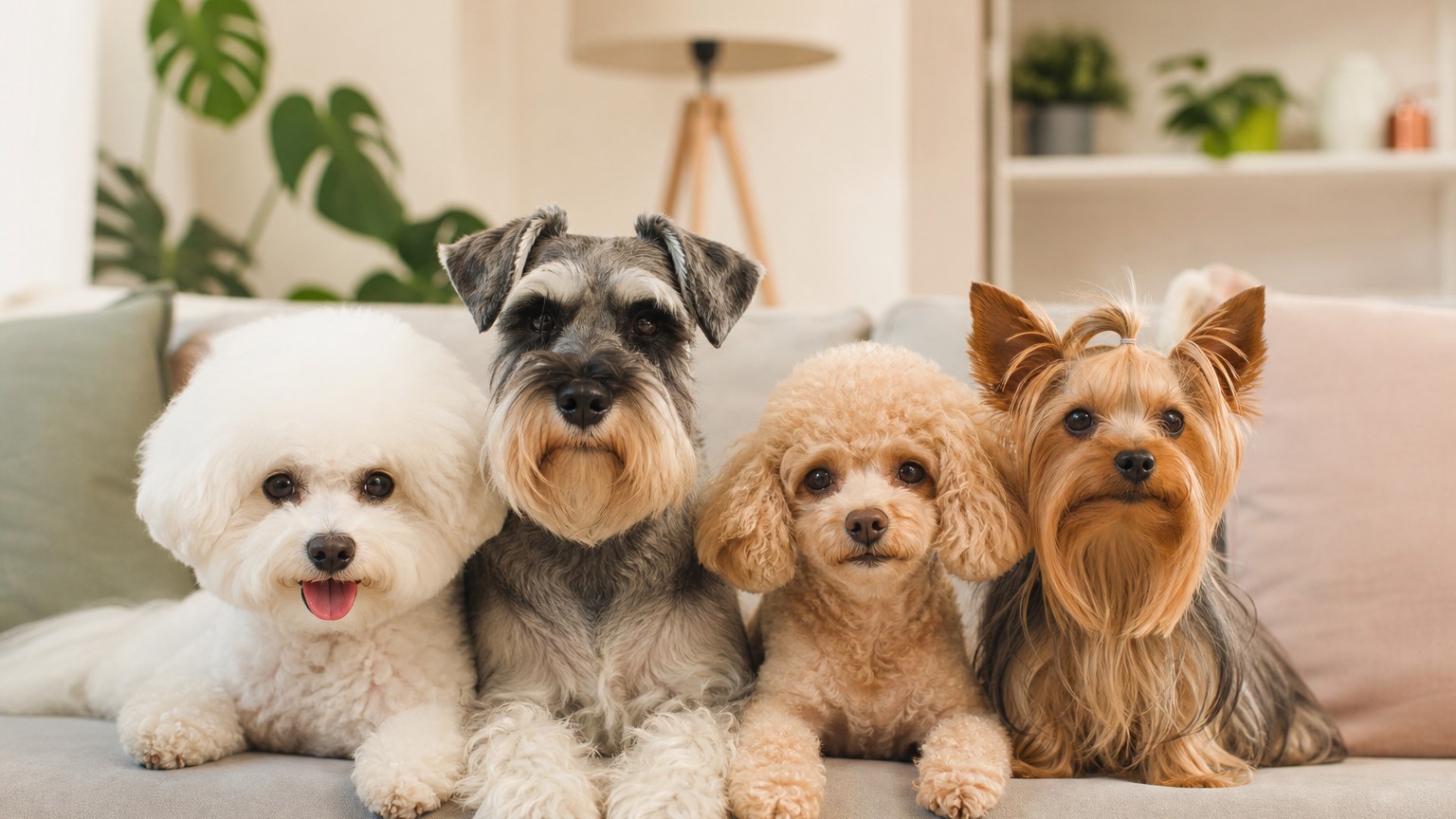 Les races de chiens qui ne perdent pas leurs poils