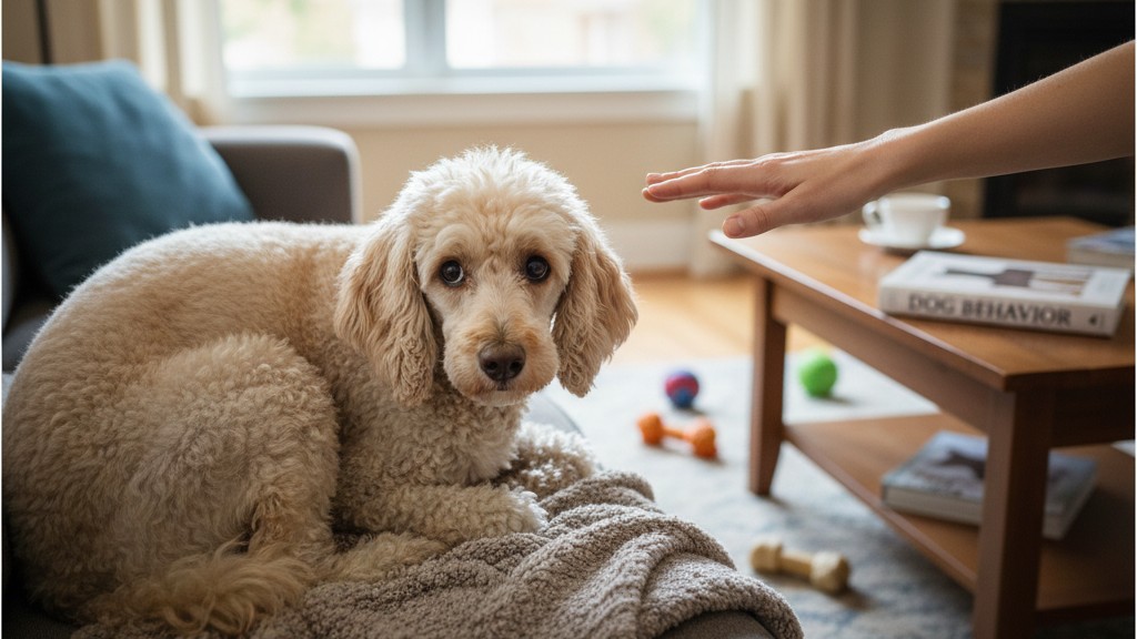 Signes d'anxiété chez le caniche et comment l'aider à se sentir en sécurité