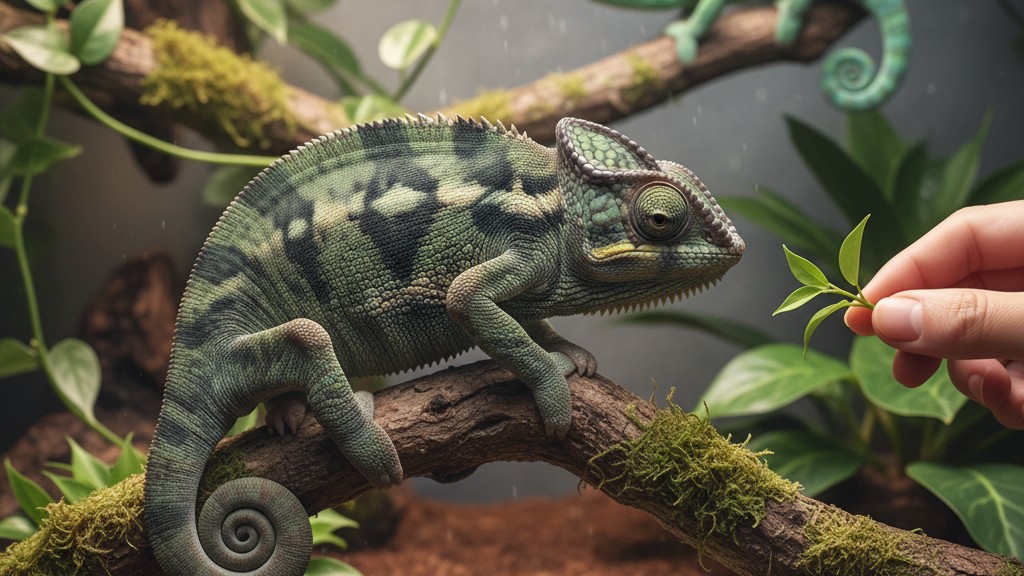 Signes de stress chez les caméléons et comment aider votre reptile à se détendre