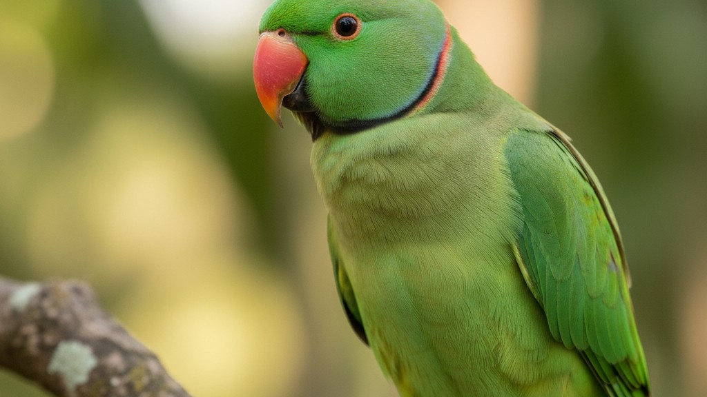 Perroquet à Collier Rouge
