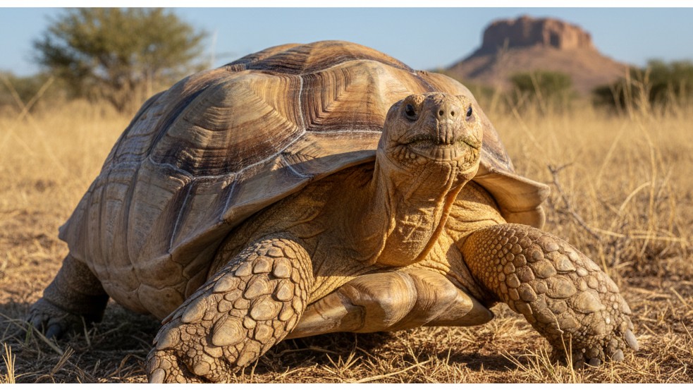 Tortue à éperons africaine