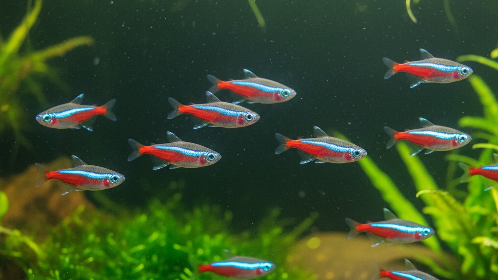 Neon cardenal (Paracheirodon axelrodi)