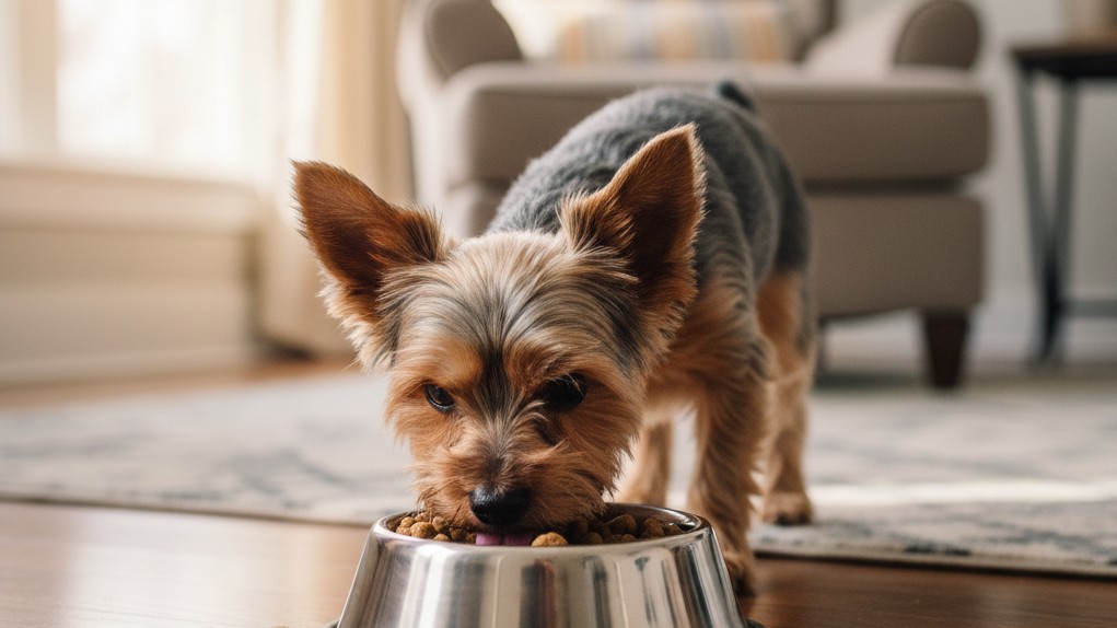 Alimentation adaptée pour un Yorkshire Terrier en bonne santé