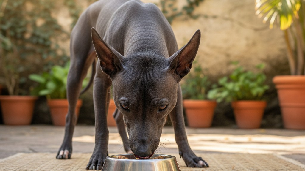 Alimentation équilibrée pour un Xoloitzcuintle en bonne santé